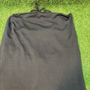 Hot Kiss Women's Black Halter Dress Size Medium Flowy Fit‎ & Flare USA Made